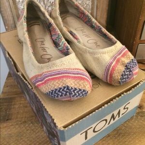 Toms Camila Ballet Flat - beige + colorful toe